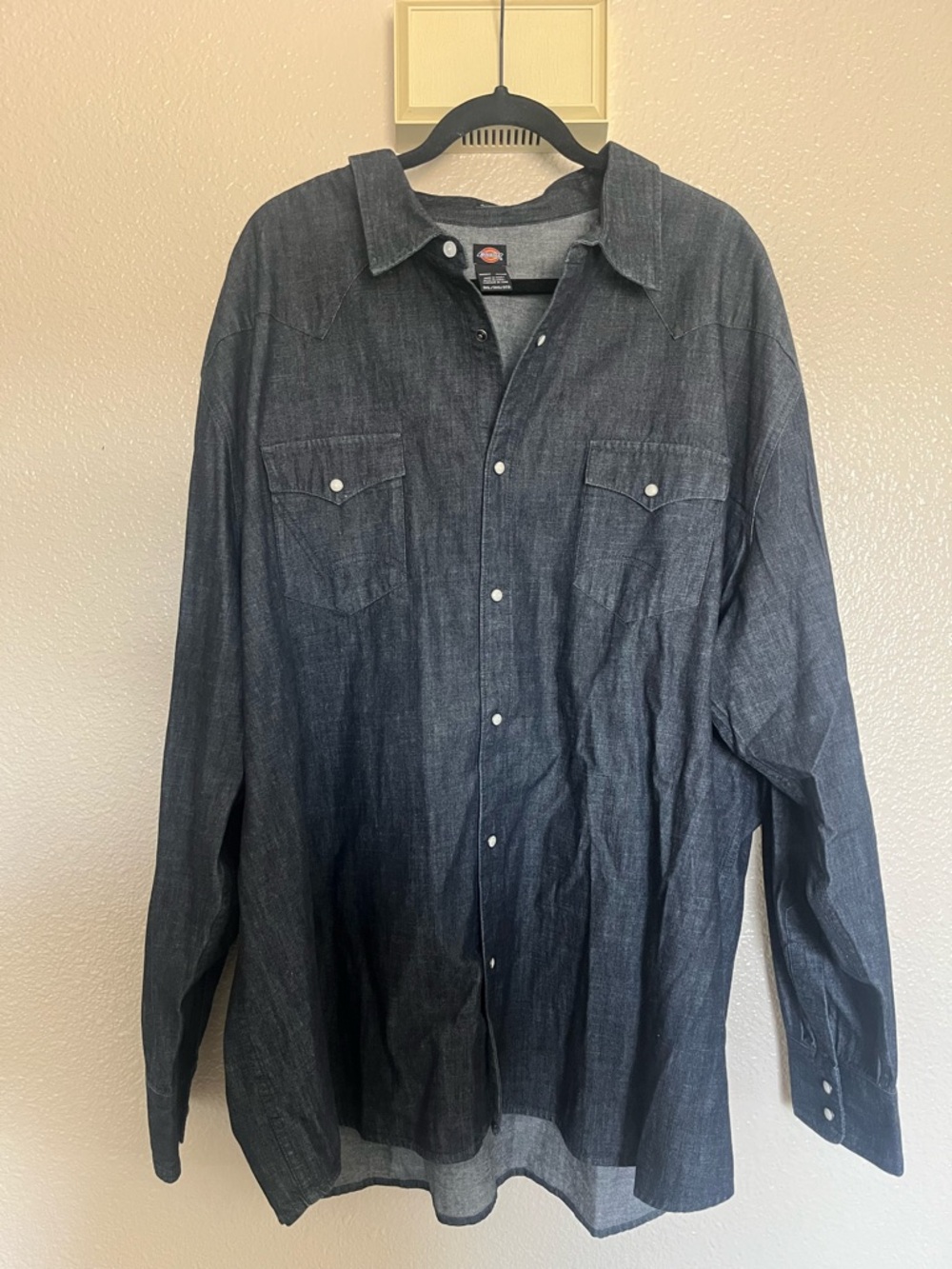 Dickies denim pearl snap